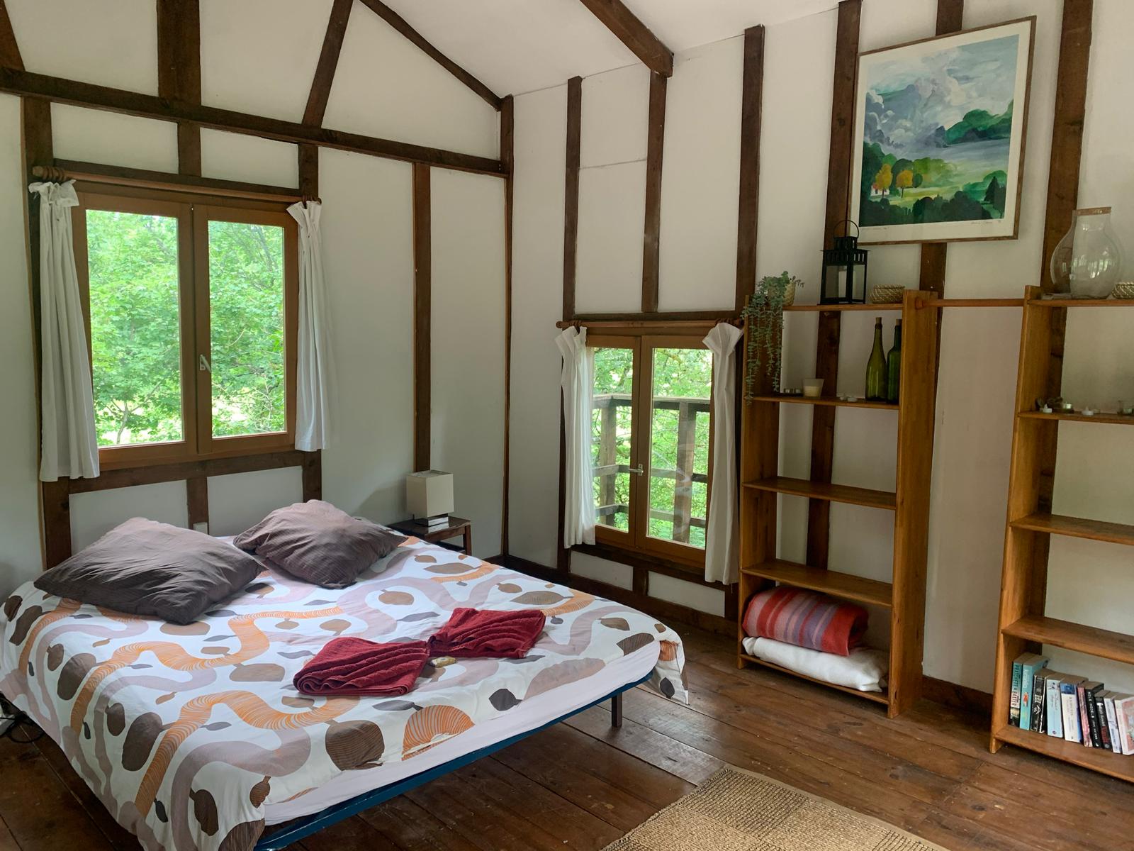 Cozy interior of the treehouse